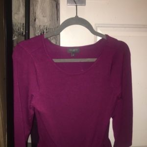 Burgundy sweater from The Limited